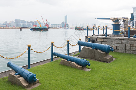 香港铜锣湾香港怡和午炮背景