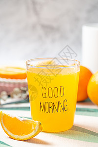 新鲜鲜榨橙汁背景图片