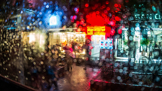 雨天车窗雨天公交车窗背景