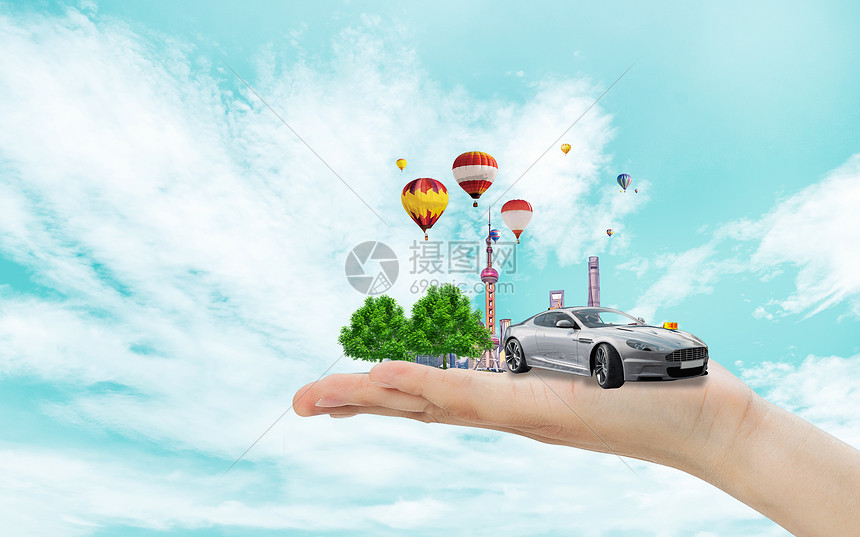 新能源汽车创意图片