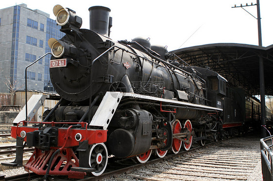 北京798艺术区的蒸汽机车图片