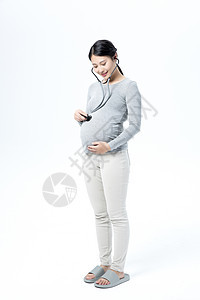 孕妇听肚子图片