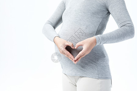 孕妇爱心图片