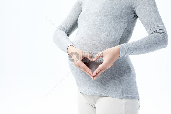 孕妇爱心图片