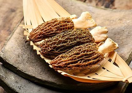 羊肚菌食品菇菌高清图片