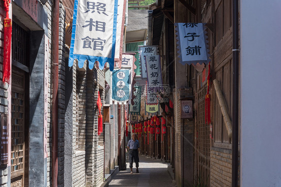 浙江山区的遂昌古镇图片