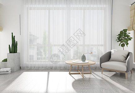北欧风 室内现代简洁风家居陈列室内设计效果图背景