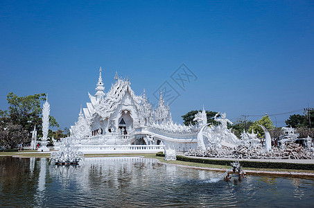泰国清莱白庙寺庙高清图片素材