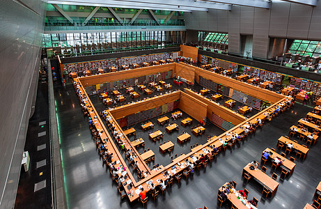 学习空间国家图书馆内部背景