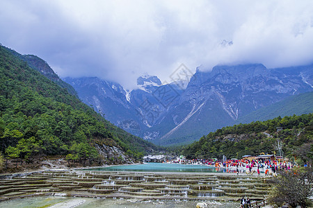 丽江玉龙雪山白水河图片