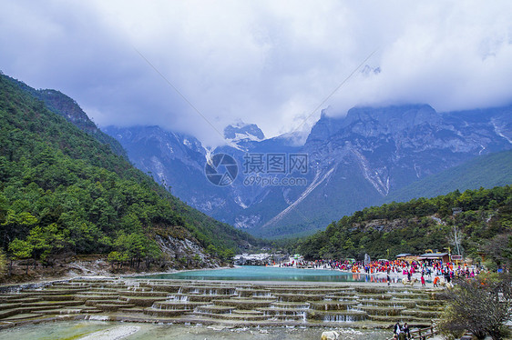 丽江玉龙雪山白水河图片