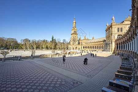 西班牙广场背景图片