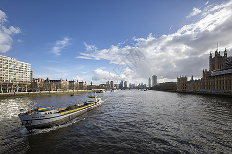 伦敦泰晤士河风光图片