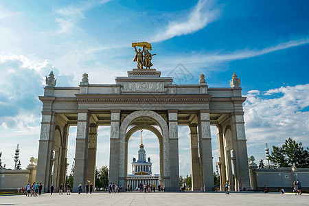 莫斯科国民经济成就展览中心大门图片