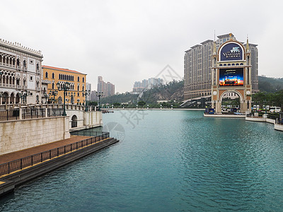 商场外景澳门威尼斯人度假村外景背景