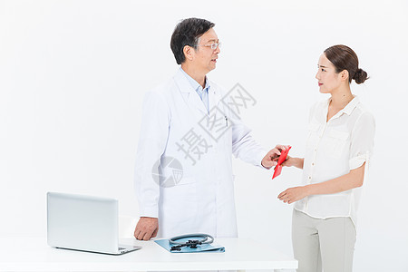 医生拒绝收礼收红包背景图片