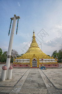 尼泊尔蓝毗尼缅甸寺庙图片