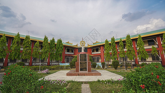 尼泊尔蓝毗尼缅甸寺庙图片