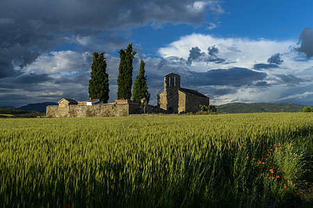 西班牙阿拉贡地区格劳斯乡村景色高清图片
