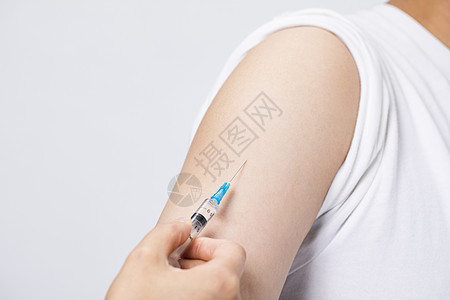疫苗针管注射背景图片