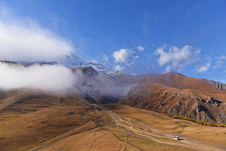 大高加索山脉亚美尼亚自然风光背景