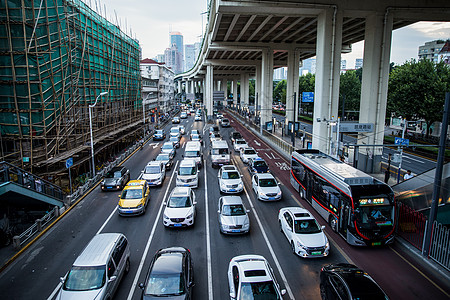 道路交通繁忙背景图片