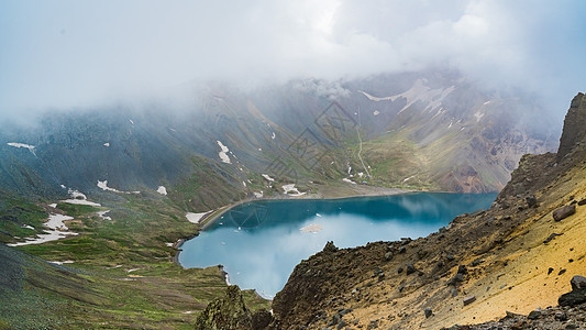 东北长白山吉林长白山景区天池自然风光背景