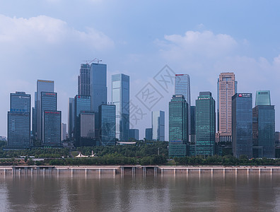 重庆江北区金融城全景背景