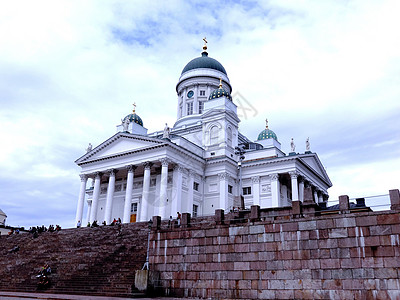 芬兰赫尔辛基大教堂背景