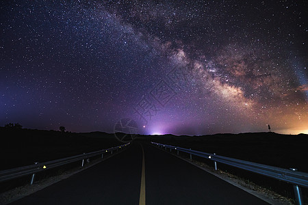 六月夜晚星空乌兰布统星空背景