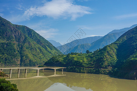 云南丽江泸沽湖背景图片