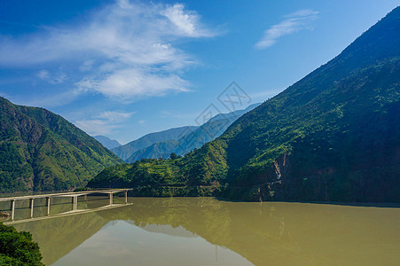 云南丽江泸沽湖背景图片