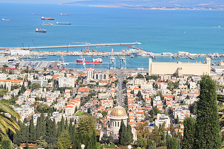 以色列港口城市海法图片