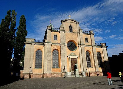 经典建筑斯德哥尔摩大教堂王室专用背景