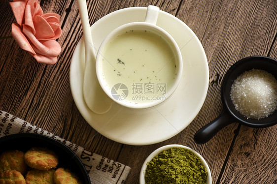 抹茶粉图片