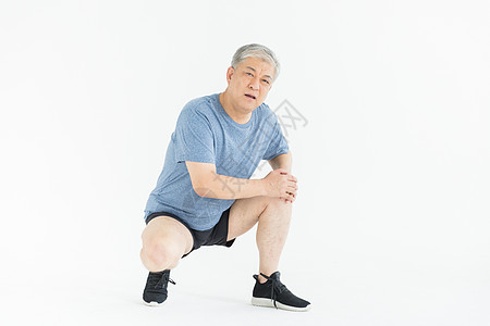 老年男性形象老年男人腿疼形象背景