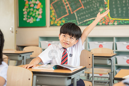 小学生举手童年高清图片素材