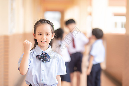 小学生校服小学生肖像背景