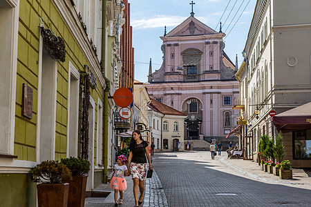 立陶宛首都维尔纽斯老城旅游风光图片
