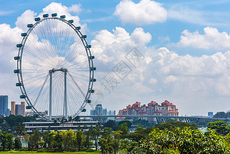 新加坡摩天轮新加坡摩天观景轮背景