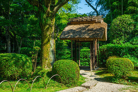 日本犬山市如庵茶室背景图片