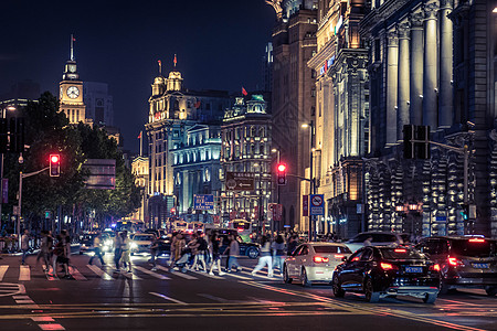 上海外滩夜景图片