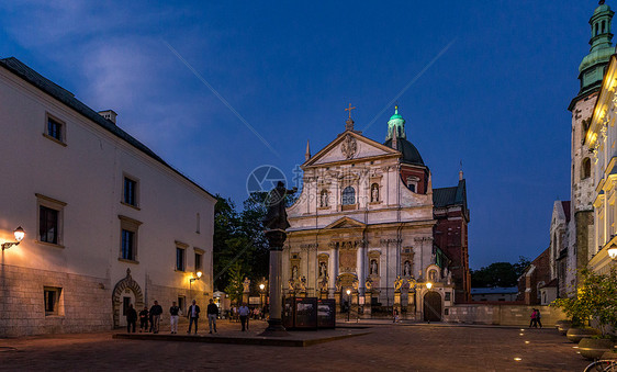 波兰克拉科夫著名景点圣伯多禄圣保禄教堂图片