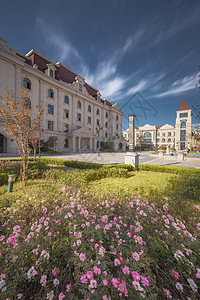 花园城市欧式建筑高清图片素材