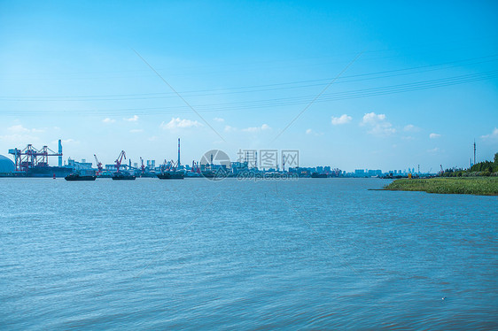 小清新天空海面素材图片