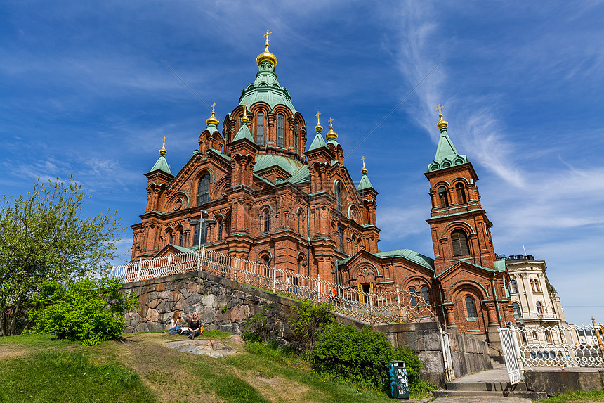 芬兰赫尔辛基著名旅游景点乌斯别斯基教堂图片