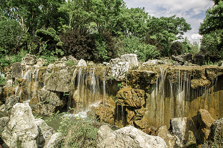 贵阳山水贵阳泉湖公园建筑背景