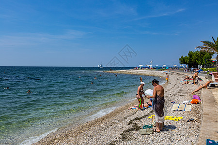 夏季意大利地中海海滨度假图片