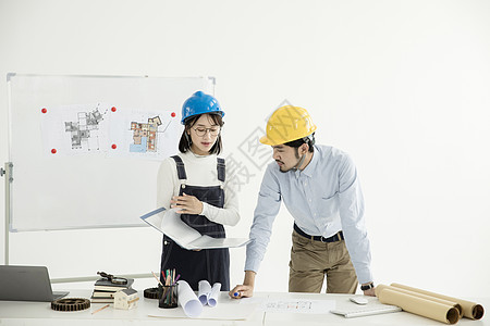工程师和助理背景图片