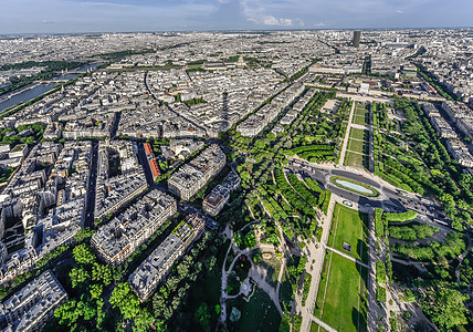俯瞰巴黎风光图片